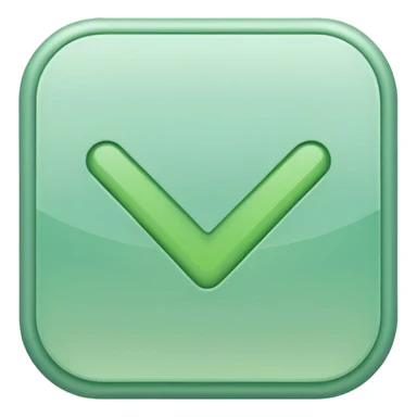 Create a minimalistic emoji pack in one unified style, soft pastel colors, elegant and modern design. Check mark ✅ – confirmation sticker