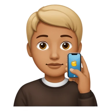 iphone under the chin sticker