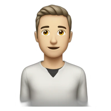 Homme blanc, Skinny ado sticker