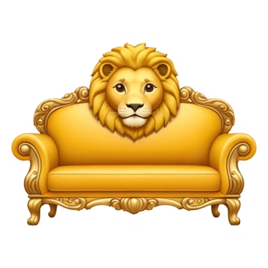 lion themed couch sticker