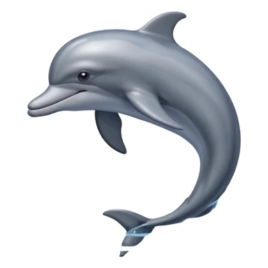 dolphin swimming in water sticker