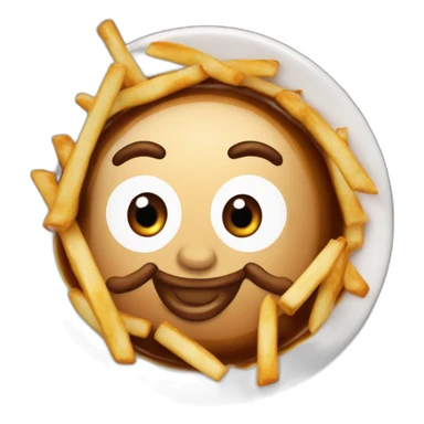 Poutine fait un bisou à Macron sticker