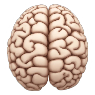 A brain with small arrows circulating around sticker
