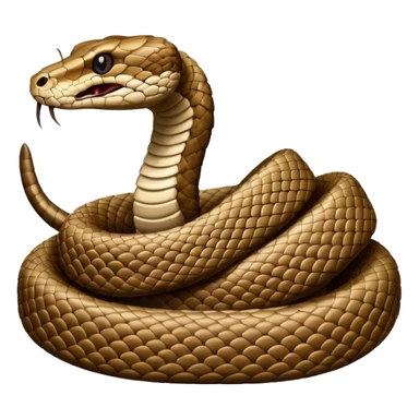 Rattlesnake coiled sticker