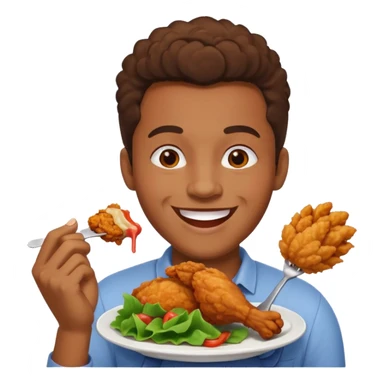 Black person chicken funny sticker