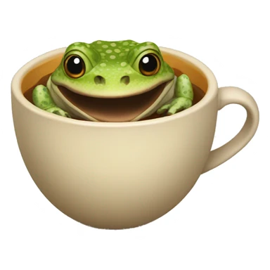 bufo with java cup icon sticker