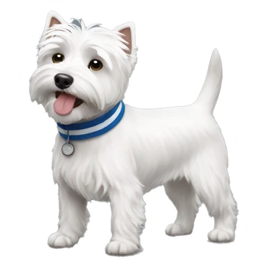 sporty westie sticker
