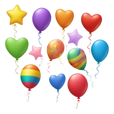 Birthday balloons sticker