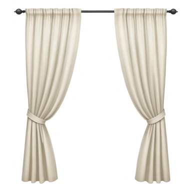 a full view of Curtain sticker