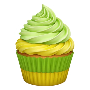 Lemon & lime twist cupcake  sticker