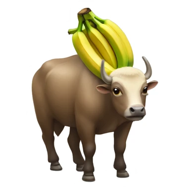 Taureau banane  sticker