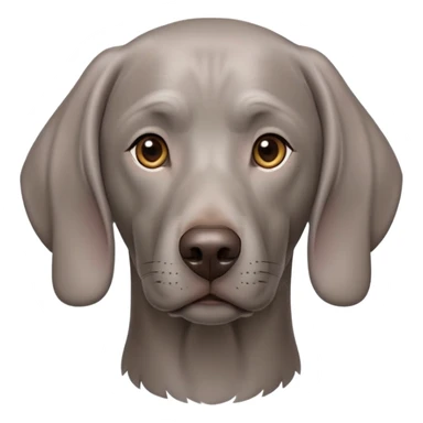 cinematic-noble-weimaraner-portrait-emoji,-poised-and-regal,-with-a-strong,-athletic-build-and-a-lustrous,-well-groomed-grey fur,-deep-set-soulful-brown-eyes,-simplified-yet-sharp-and-sophisticated-features,-highly-detailed, sticker