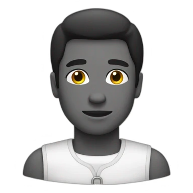 Chad guy black and white sticker