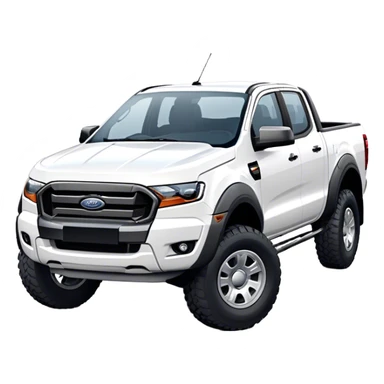 Ford Ranger - Ford (Model Year: 2024) (Iconic colour: White) sticker