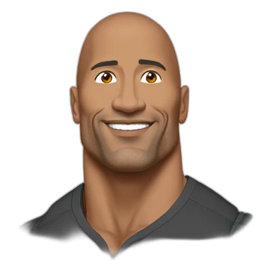 The rock as Dwayne jahnson sticker