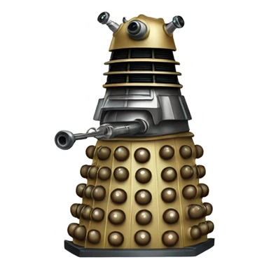 Dalek with hoodie sticker