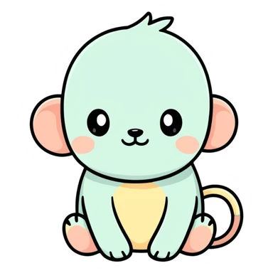 Monito tierno  sticker