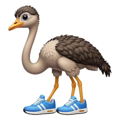  ostrich-in-sneakers sticker