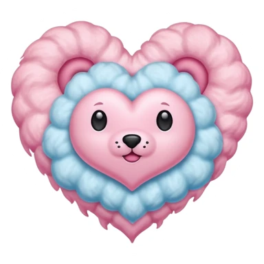 Paw heart sticker