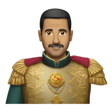King of morocco hassan 2 sticker