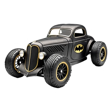 1:10 off-road lcg Basher Batman’s 1934 blackened tarnished Darth Vader hotrod ford jaguar Rolls rc car (extra wide tires with fenders) sticker