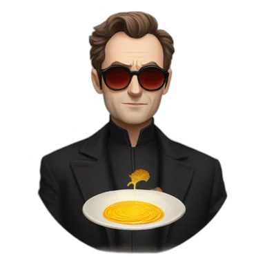 crowley from series good omens sticker