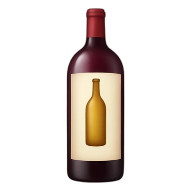 bottle of wine sticker