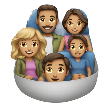 Family in a aircraft sticker