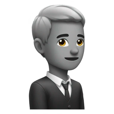 neck with guy looking to the side sticker