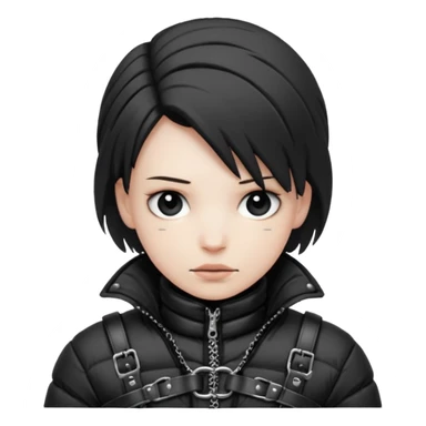 down jaacket bondage sticker