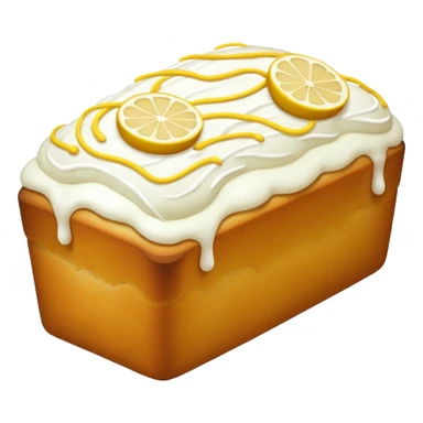 Lemon bread with white icing  sticker