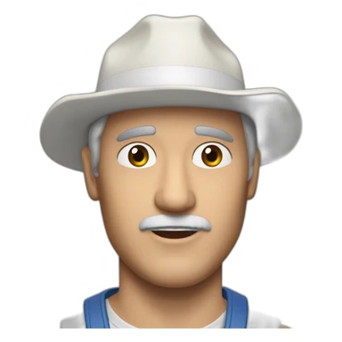 Vrsión animada del artista musical “Ron Zurdo”, proveniente de argentina, que este artista esté cantando sticker