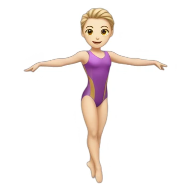 female apparatus gymnastics sticker