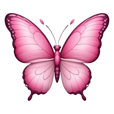 heart with sakura and a butterfly landing sticker