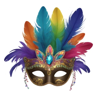 Masquerade eye mask sticker