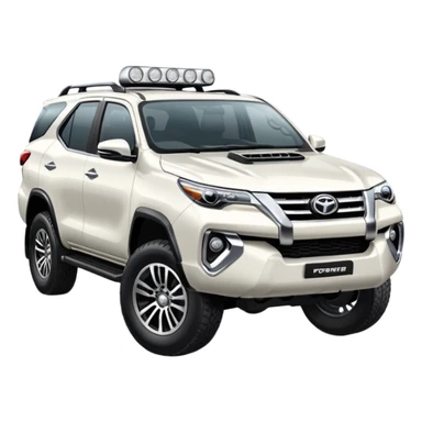 White fortuner sticker