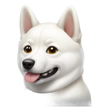 White Shiba Inu sticker