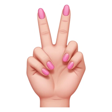 pink middle finger  sticker