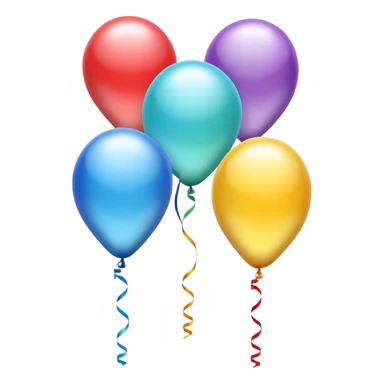 4 birthday balloon sticker