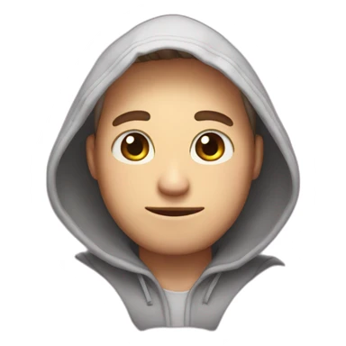 Zinzin guy wearing a Kirby hood sticker