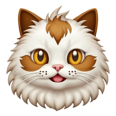 Jaw dropped cat with poop exploding behind it sticker