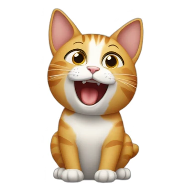 cat singing sticker