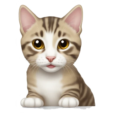 American bobtail kitten sticker
