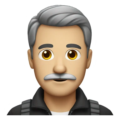 German man with small mustache sticker