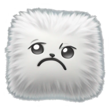 white pillow fluffy sticker