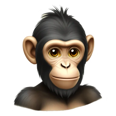 Ukrainian-Monkey. crested head, long whiskers  sticker