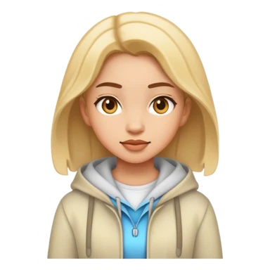 girl with clothes sticker