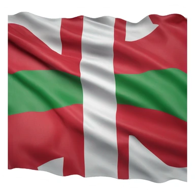 The Basque Country flag in perfect detail with it being made in the best way possible 4K Ultra HDR sticker