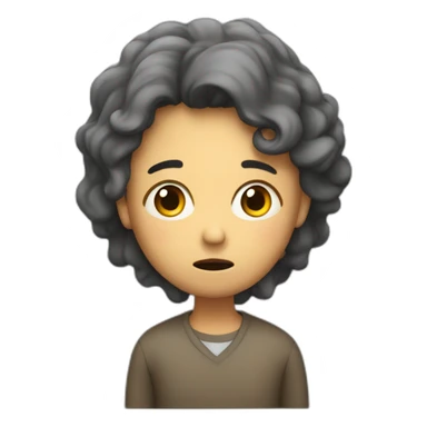 me, depressed, after i was scolded by a teacher sticker