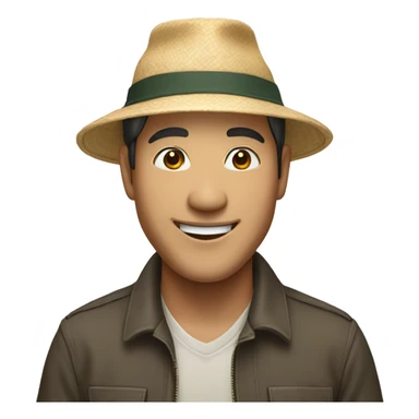 vietnamese man happy  sticker